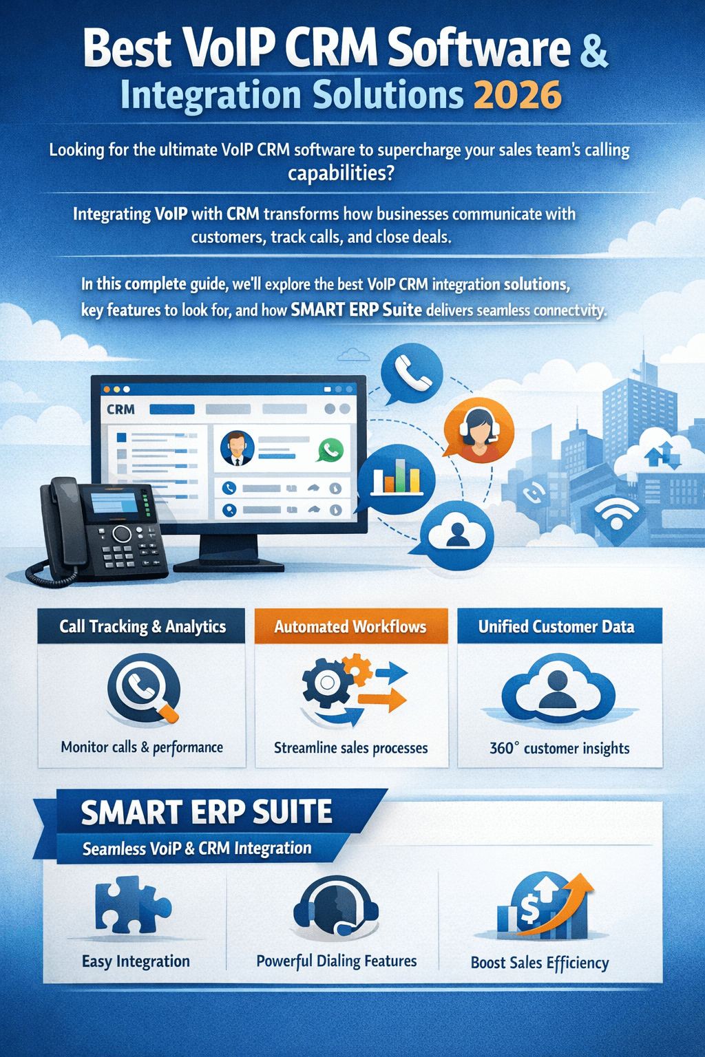 VoIP CRM Software | Best Integration Guide 2026 - SMART ERP Suite